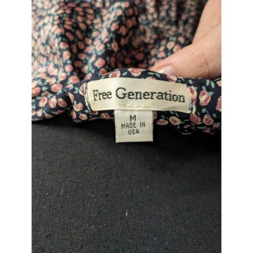 Free Generation One Shoulder Floral Dress with Ruffle - Picture 4 of 8